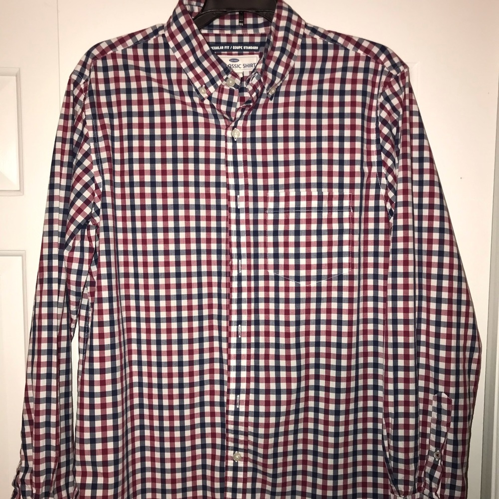 Men’s M Old Navy plaid button down